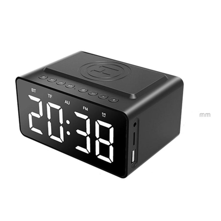 Haut-parleur Bluetooth AEC BT508 avec charge sans fil, réveil LED, power bank trois-en-un