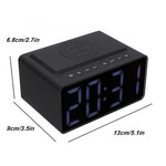 Haut-parleur Bluetooth AEC BT508 avec charge sans fil, réveil LED, power bank trois-en-un
