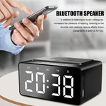 Haut-parleur Bluetooth AEC BT508 avec charge sans fil, réveil LED, power bank trois-en-un