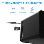 Haut-parleur Bluetooth AEC BT508 avec charge sans fil, réveil LED, power bank trois-en-un