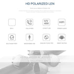 Écouteur sans fil A8 Casque Bluetooth Lunettes Casque audio Lunettes intelligentes Écouteur mains libres avec micro, A8