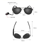 Écouteur sans fil A8 Casque Bluetooth Lunettes Casque audio Lunettes intelligentes Écouteur mains libres avec micro, A8
