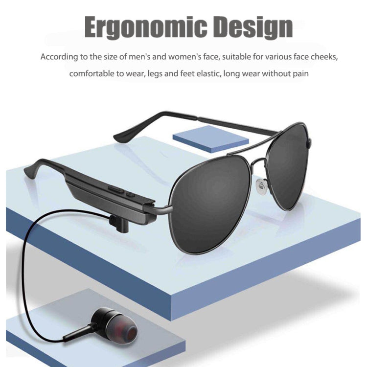 Écouteur sans fil A8 Casque Bluetooth Lunettes Casque audio Lunettes intelligentes Écouteur mains libres avec micro, A8