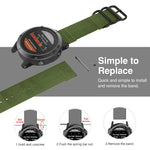 For Garmin Fenix 5S 20mm Three-ring Nylon Watchband