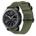 Pour Samsung Galaxy Watch Active 20mm Sangle en nylon à trois anneaux S3, pour Samsung Galaxy Watch Active 2 20mm / Gear S3