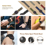 Pour Samsung Galaxy Watch Active 20mm Sangle en nylon à trois anneaux S3, pour Samsung Galaxy Watch Active 2 20mm / Gear S3