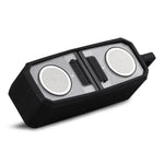 BT628 Enceintes Bluetooth TWS Portables Transparentes 10W avec Base Magnétique Connectable Subwoofer Stéréo Basses pour l'Extérieur