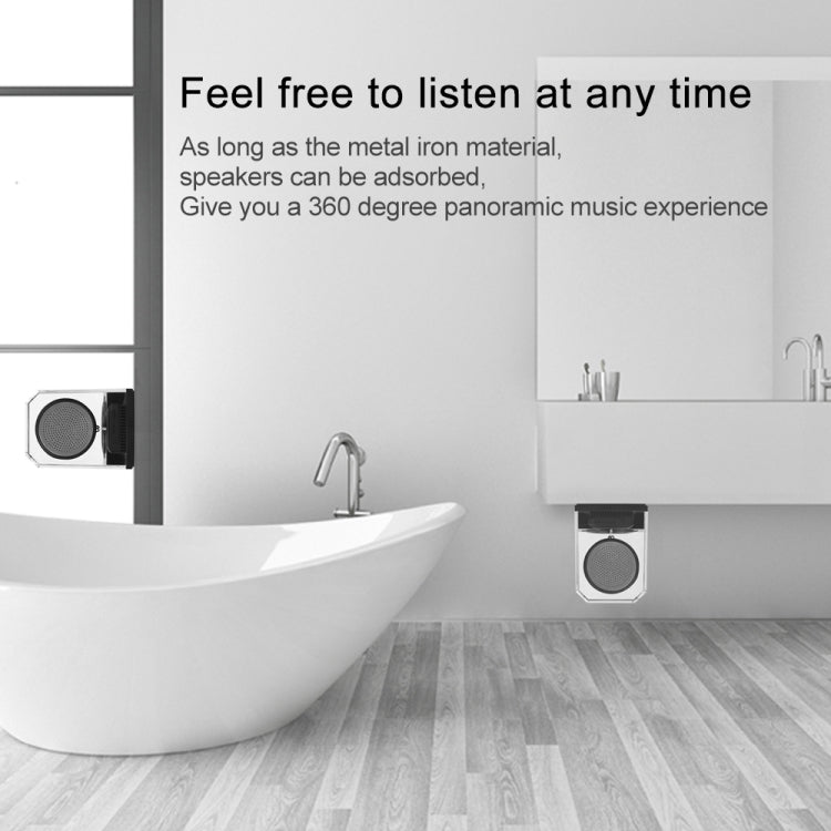 BT628 Enceintes Bluetooth TWS Portables Transparentes 10W avec Base Magnétique Connectable Subwoofer Stéréo Basses pour l'Extérieur