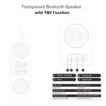 BT628 Enceintes Bluetooth TWS Portables Transparentes 10W avec Base Magnétique Connectable Subwoofer Stéréo Basses pour l'Extérieur