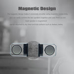 BT628 Enceintes Bluetooth TWS Portables Transparentes 10W avec Base Magnétique Connectable Subwoofer Stéréo Basses pour l'Extérieur