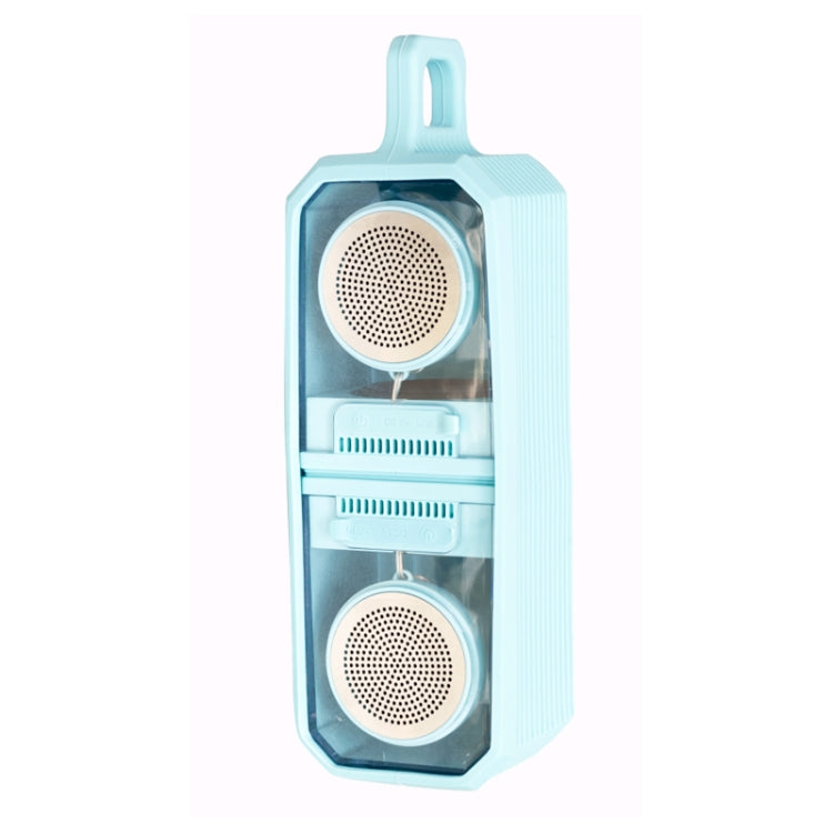 BT628 Enceintes Bluetooth TWS Portables Transparentes 10W avec Base Magnétique Connectable Subwoofer Stéréo Basses pour l'Extérieur