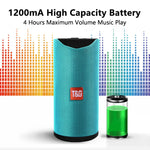 Enceintes Bluetooth Portables TG113 Étanche Stéréo Extérieur Haut-Parleur MP3 Son Basse avec Radio FM