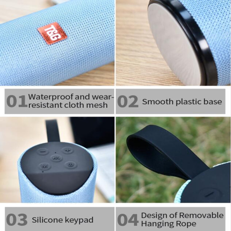 Enceintes Bluetooth Portables TG113 Étanche Stéréo Extérieur Haut-Parleur MP3 Son Basse avec Radio FM