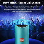 Enceintes Bluetooth Portables TG113 Étanche Stéréo Extérieur Haut-Parleur MP3 Son Basse avec Radio FM
