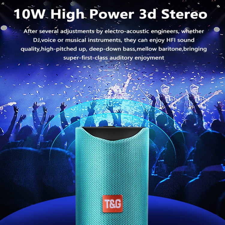 Enceintes Bluetooth Portables TG113 Étanche Stéréo Extérieur Haut-Parleur MP3 Son Basse avec Radio FM