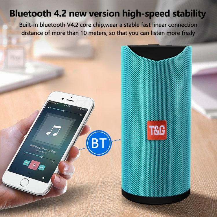 Enceintes Bluetooth Portables TG113 Étanche Stéréo Extérieur Haut-Parleur MP3 Son Basse avec Radio FM