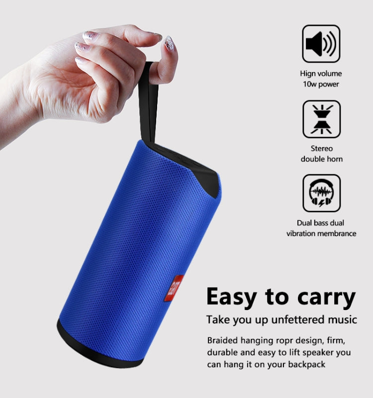 Enceintes Bluetooth Portables TG113 Étanche Stéréo Extérieur Haut-Parleur MP3 Son Basse avec Radio FM