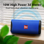 Enceintes Bluetooth Portables TG113 Étanche Stéréo Extérieur Haut-Parleur MP3 Son Basse avec Radio FM