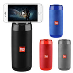 TG113C Colonne Portable Bluetooth Mini Haut-parleur Radio FM Étanche Caisson de basses Support de téléphone Haut-parleurs sans fil