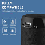 TG113C Colonne Portable Bluetooth Mini Haut-parleur Radio FM Étanche Caisson de basses Support de téléphone Haut-parleurs sans fil