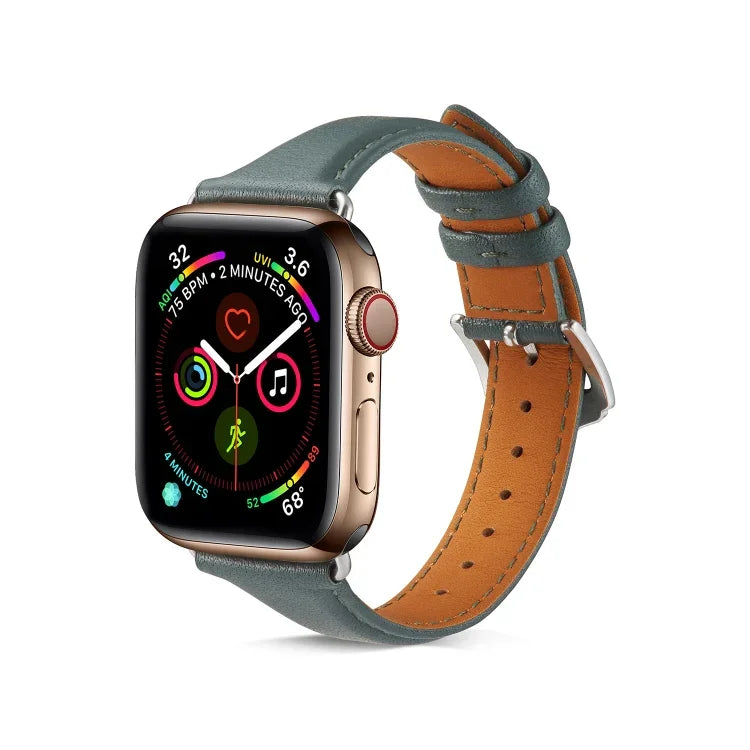 Bracelet universel fin en cuir 38 mm pour Apple Watch 3 / 2 / 1ère génération