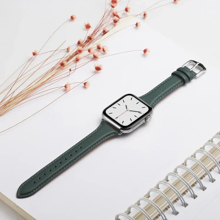 Bracelet universel fin en cuir 38 mm pour Apple Watch 3 / 2 / 1ère génération