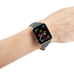 Bracelet universel fin en cuir 38 mm pour Apple Watch 3 / 2 / 1ère génération