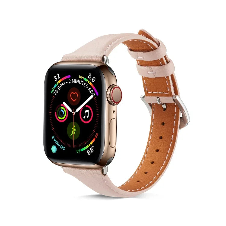 Bracelet universel fin en cuir 38 mm pour Apple Watch 3 / 2 / 1ère génération
