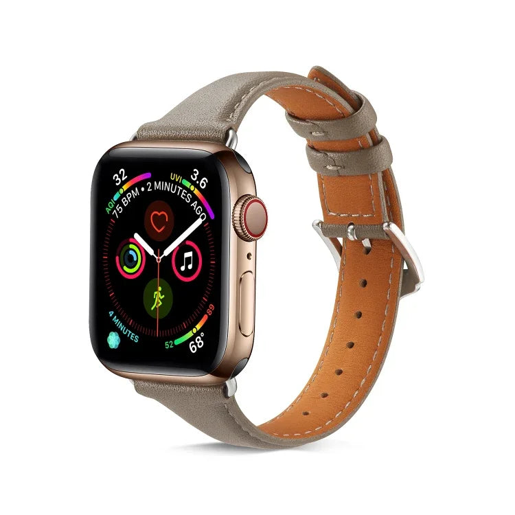 Bracelet universel fin en cuir 38 mm pour Apple Watch 3 / 2 / 1ère génération