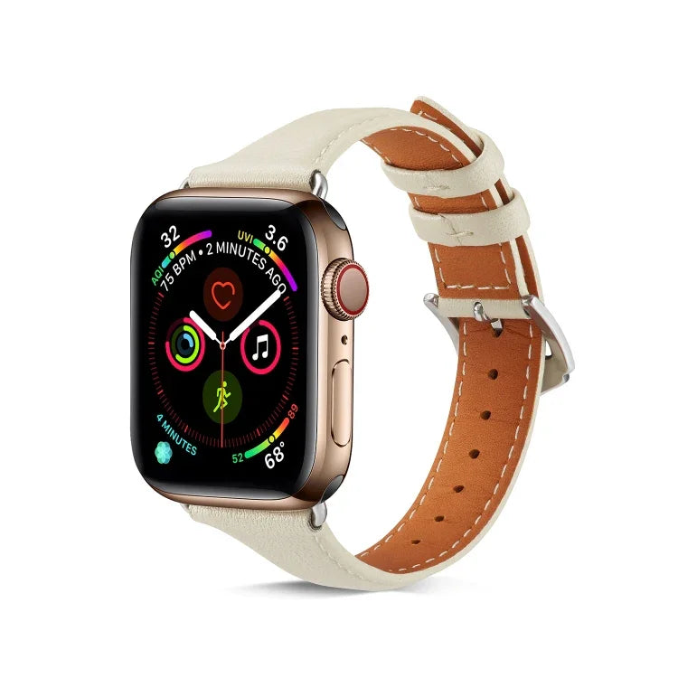 Bracelet universel fin en cuir 38 mm pour Apple Watch 3 / 2 / 1ère génération