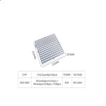 Éclairage complet spectre 45W 144 LED pour plantes, fitolampe pour plantes, fleurs, semis, culture, lampes de croissance LED AC85-265V, US, EU, AU, UK