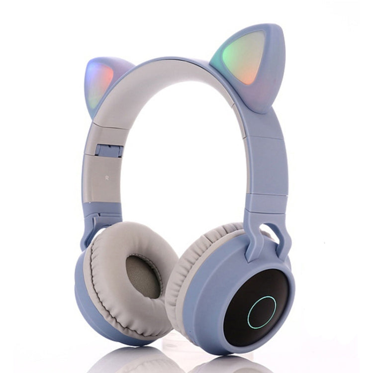 Casque Bluetooth 5.0 pliable avec oreilles de chat, stéréo sans fil, avec micro / lumière LED / radio FM / carte TF, SYA00833501F, SYA008333501A, SYA00833501B, SYA00833501C, SYA00833501D, SYA00833501E