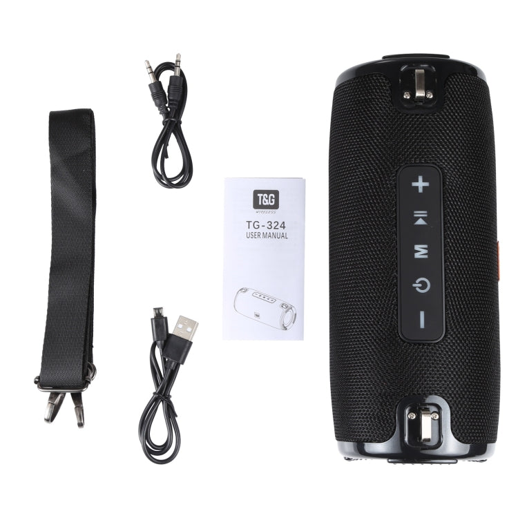 Enceinte portable colonne T&G TG125 20W Enceinte Bluetooth Lecteur de musique Haut-parleurs avec radio FM Aux TF Subwoofer Bass