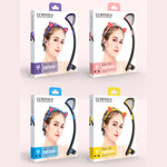 Casque Bluetooth sans fil ZW29 avec oreilles de chat, son stéréo HIFI, mode sport portable en extérieur, avec micro et lumière LED brillante