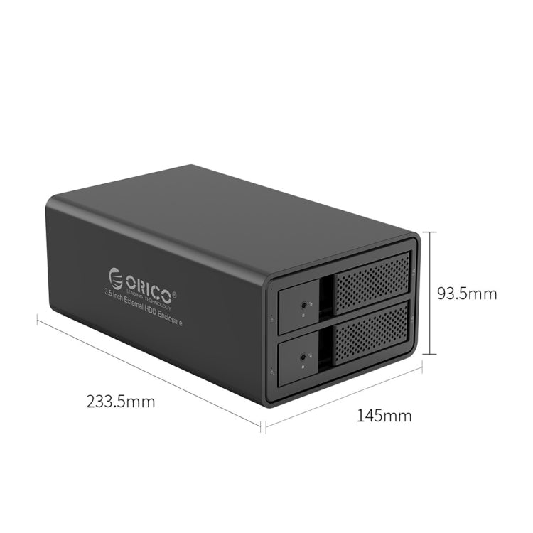 Boîtier externe pour disque dur 3,5 pouces ORICO 9528RU3 avec RAID
