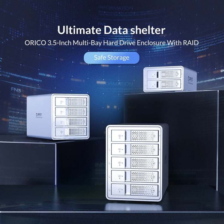 Boîtier externe pour disque dur 3,5 pouces ORICO 9528RU3 avec RAID