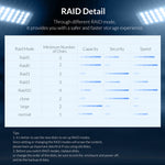 Boîtier externe pour disque dur 3,5 pouces ORICO 9528RU3 avec RAID