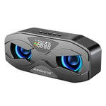 M5 Enceinte Bluetooth LED sans fil avec design hibou, radio FM, réveil et carte TF