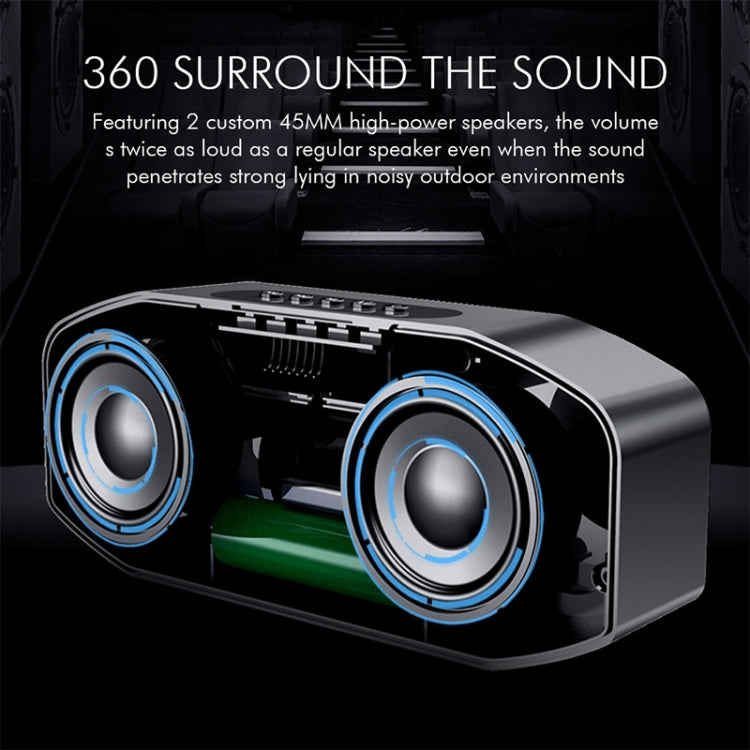 M5 Enceinte Bluetooth LED sans fil avec design hibou, radio FM, réveil et carte TF