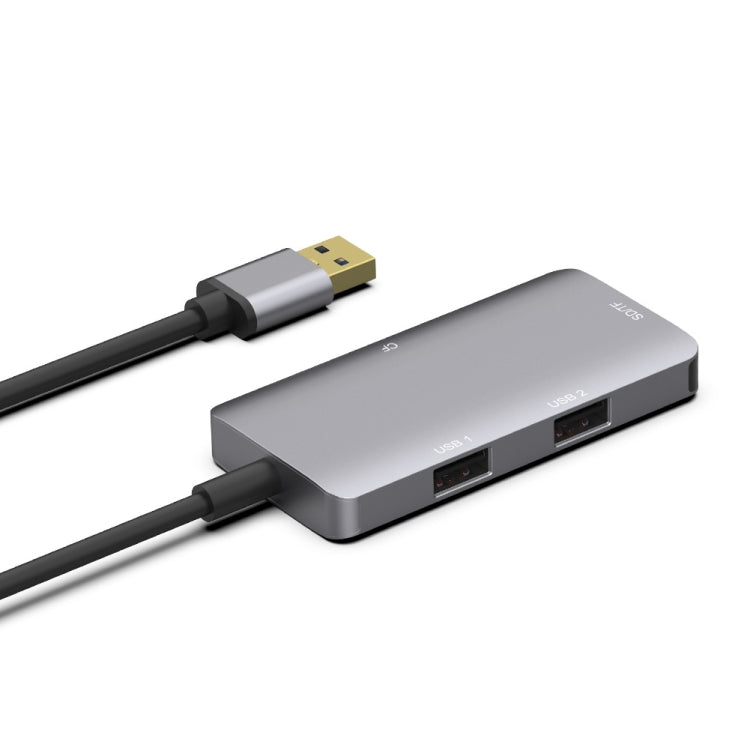 Hub USB3.0 Onten 8107 avec lecteur de carte CF SD TF, 8107