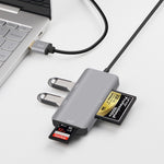 Hub USB3.0 Onten 8107 avec lecteur de carte CF SD TF, 8107