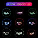 Casque VJ033 multifonction amélioré Bluetooth 5.0 Stéréo sans fil avec microphone LED et radio FM