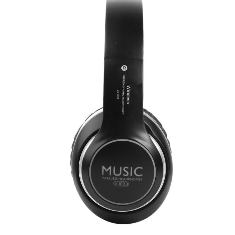 Casque VJ033 multifonction amélioré Bluetooth 5.0 Stéréo sans fil avec microphone LED et radio FM