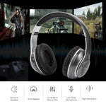 Casque VJ033 multifonction amélioré Bluetooth 5.0 Stéréo sans fil avec microphone LED et radio FM