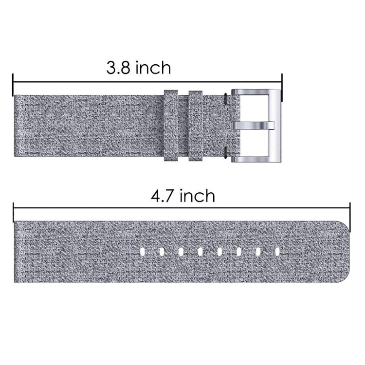 Bracelet en toile de nylon magique pour Huami 1 / Huami 2 / Ticwatch 1 / Ticwatch Pro / Samsung Galaxy Watch 46 mm / Samsung S3 / Huawei Watch 2 Pro / Huawei GT / Huawei Glory