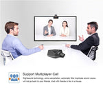 HXSJ A870 Webcam HD 480P Caméra PC avec microphone à absorption pour Skype et Android TV, Caméra d'ordinateur rotative USB Web Cam, 480P