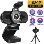 Webcam Full HD 1080P avec microphone anti-bruit pour streaming Skype et ordinateur/Android TV