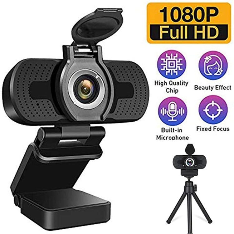 Webcam Full HD 1080P avec microphone anti-bruit pour streaming Skype et ordinateur/Android TV