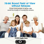 Webcam Full HD 1080P avec microphone anti-bruit pour streaming Skype et ordinateur/Android TV