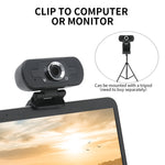 Webcam Full HD 1080P avec microphone anti-bruit pour streaming Skype et ordinateur/Android TV